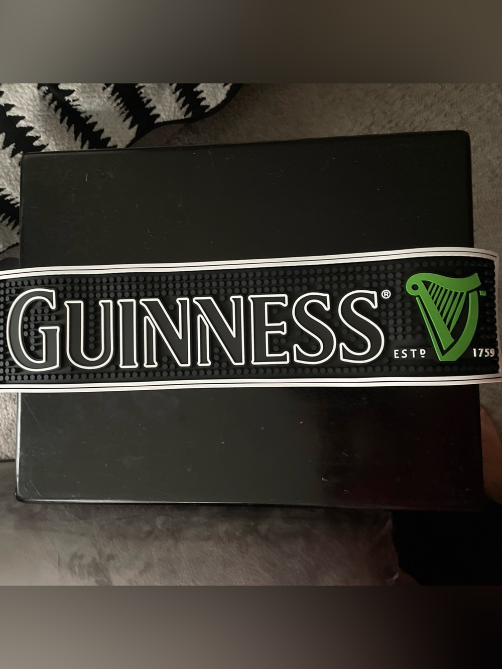 Guinness rubber bar mat